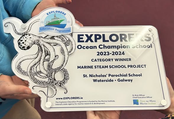 SLEs success stories: Galway Students Win Ocean Champion Award for Inspiring “Waves of Positivity” Campaign